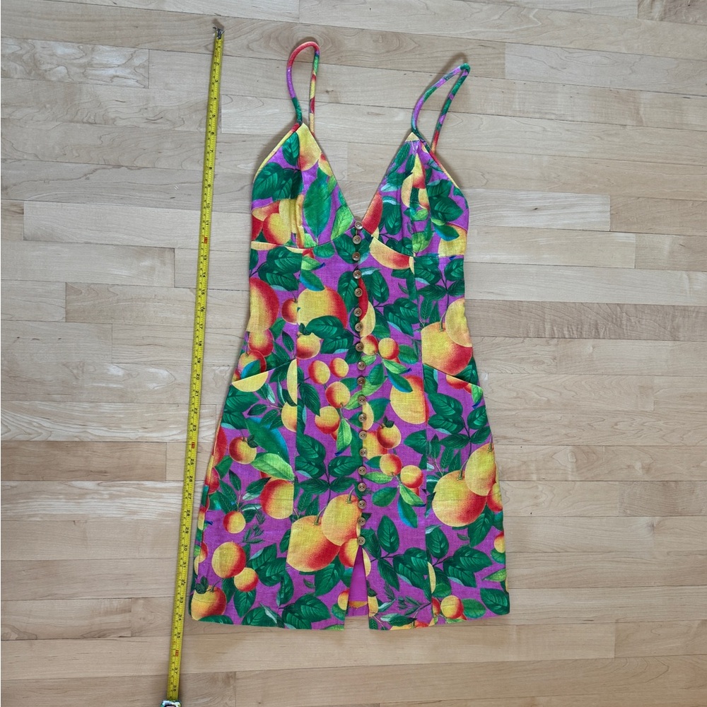 FARM Rio Orange Sunset Dress. XS